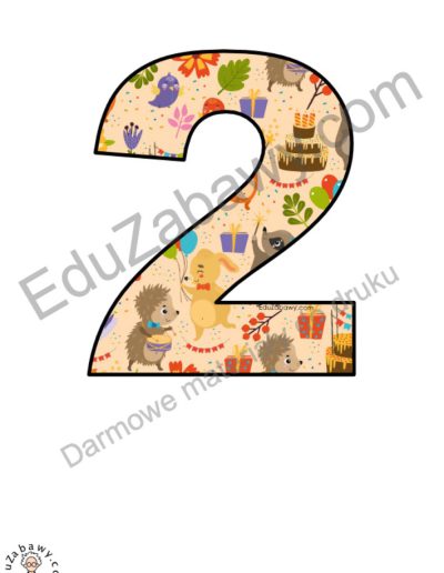 Zwierzęta na urodzinach: Cyfry i znaki specjalne 5