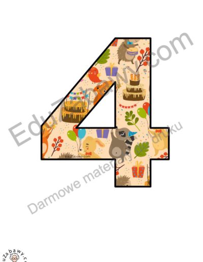 Zwierzęta na urodzinach: Cyfry i znaki specjalne 3