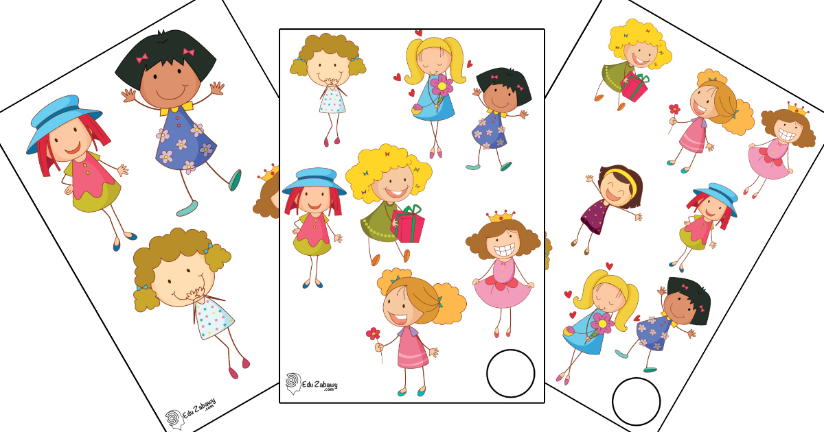 Karty pracy: Nauka liczenia: Dzień Dziewczynek