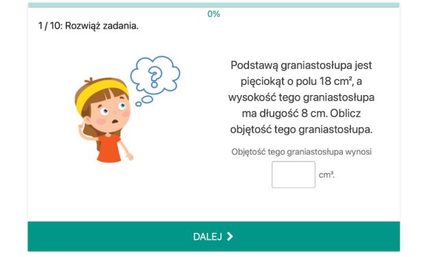 Geometria przestrzenna: ćwiczenia, zadania i quizy dla klasy 8, 7