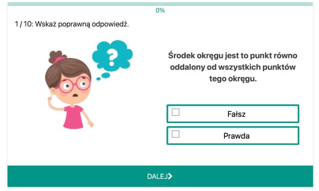 Koła I Okręgi Klasa 8 Sprawdzian