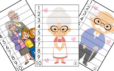 Puzzle 10 elementów: Dzień Babci i Dziadka