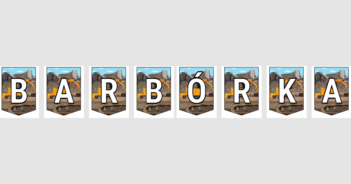 Girlanda do druku: Barbórka