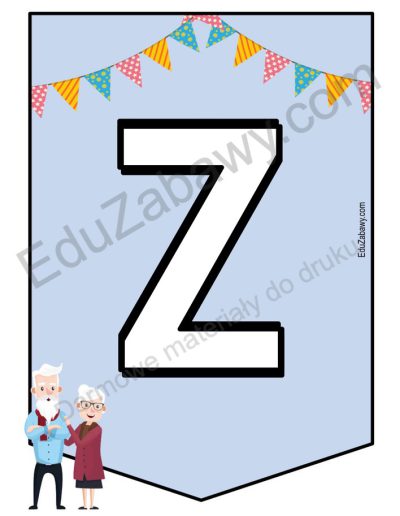 Girlanda do druku: Dzień babci i dziadka 2