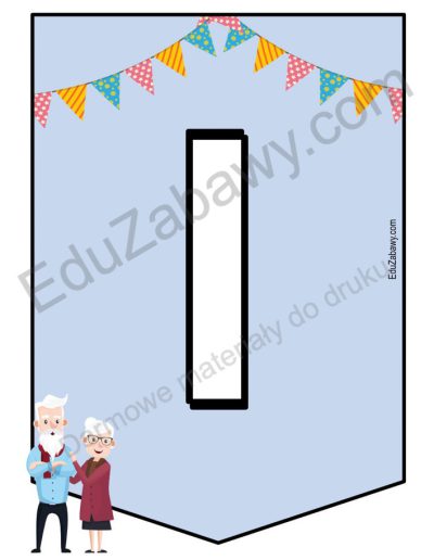 Girlanda do druku: Dzień babci i dziadka 3