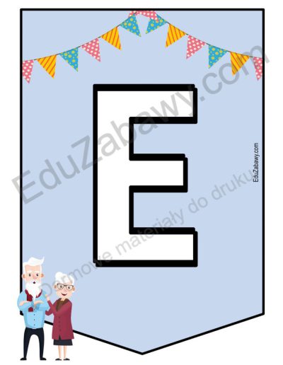 Girlanda do druku: Dzień babci i dziadka 4