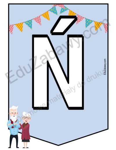 Girlanda do druku: Dzień babci i dziadka 5