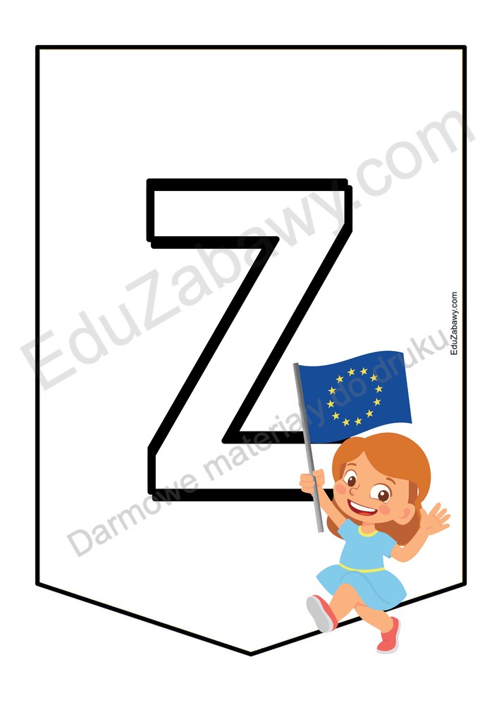 Girlanda do druku: Dzień Unii Europejskiej