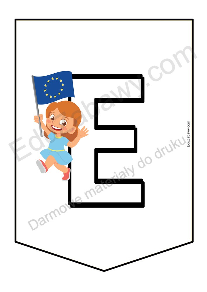 Girlanda do druku: Dzień Unii Europejskiej