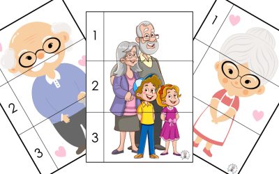 Puzzle 3 elementy: Dzień Babci i Dziadka