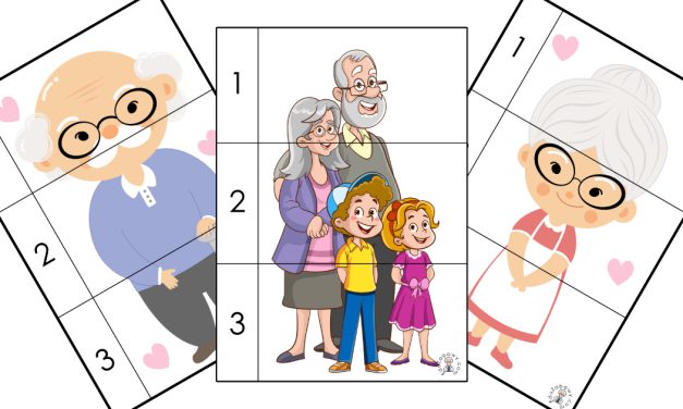 Puzzle 3 elementy: Dzień Babci i Dziadka