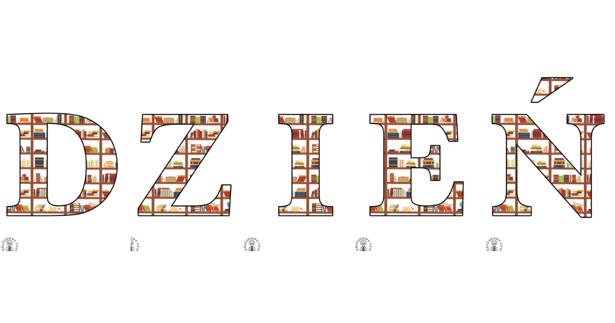 Napis: Dzień Książki: Regały