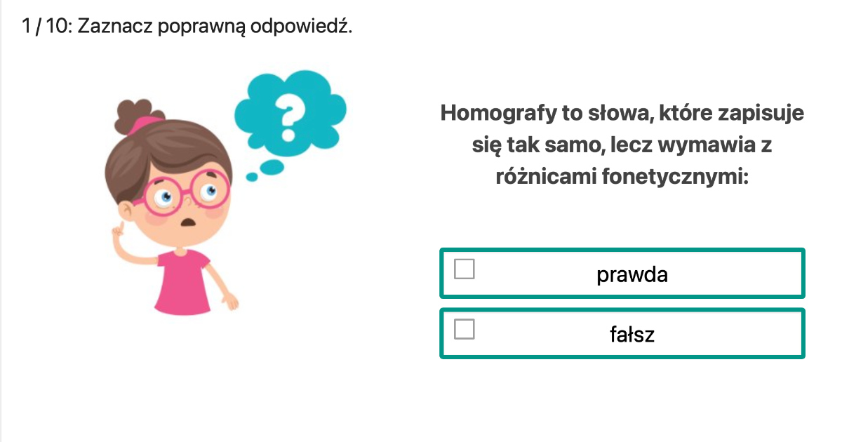 Quiz: Homonimy