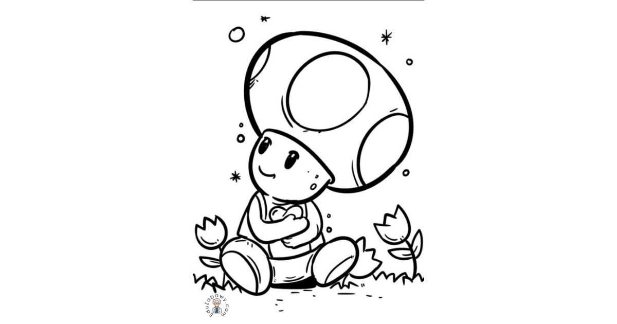 Kolorowanka: Grzyb Toad