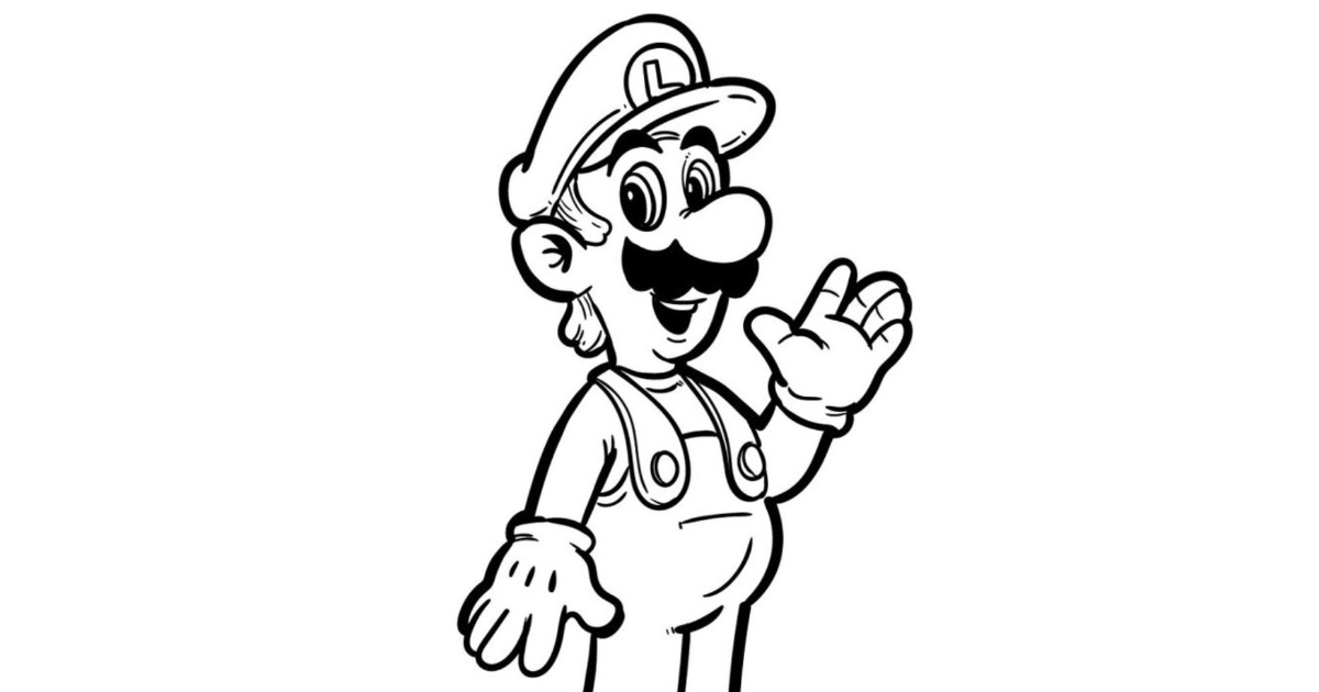 Kolorowanka: Brat Mario – Luigi