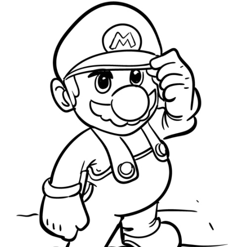 Kolorowanki do druku: Mario