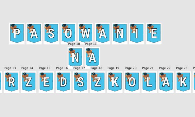 Napisy na Pasowanie na przedszkolaka do pobrania, druku i dekorowania