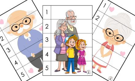 Puzzle 5 elementów: Dzień Babci i Dziadka