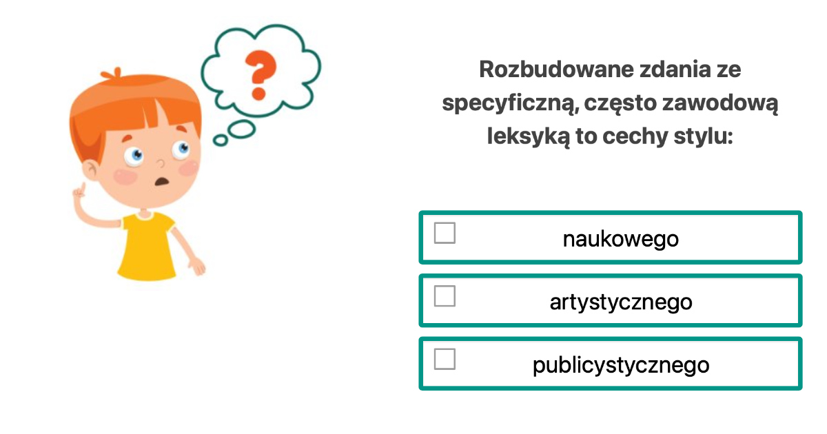Quiz: Style językowe