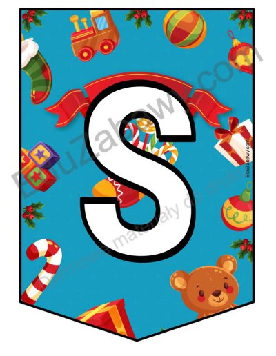 Girlanda do druku: Wesołych Świąt 3