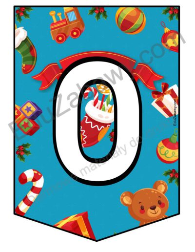 Girlanda do druku: Wesołych Świąt 4