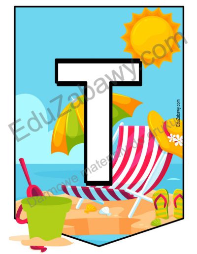 Girlanda do druku: Witajcie wakacje 3