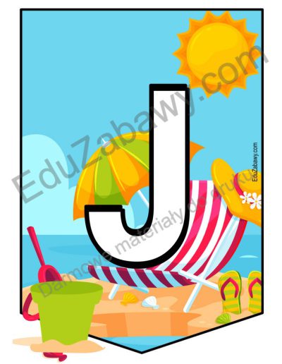 Girlanda do druku: Witajcie wakacje 5