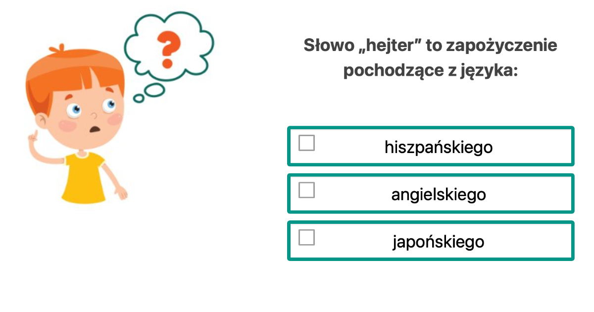 Quiz: Zapożyczenie