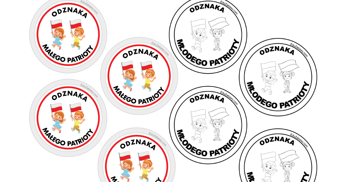 Medale / odznaki młodego patrioty