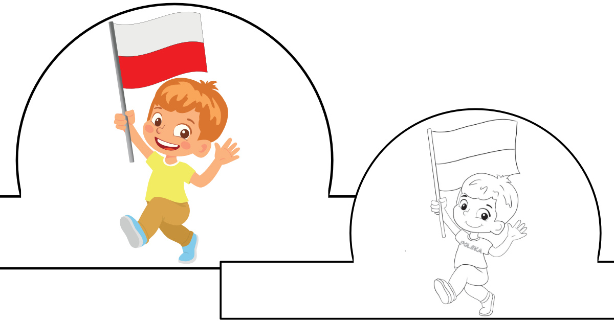 Opaski: Chłopiec z flagą