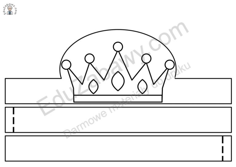 Opaska Na Głowę Korona Do Druku Dla Dzieci 1140