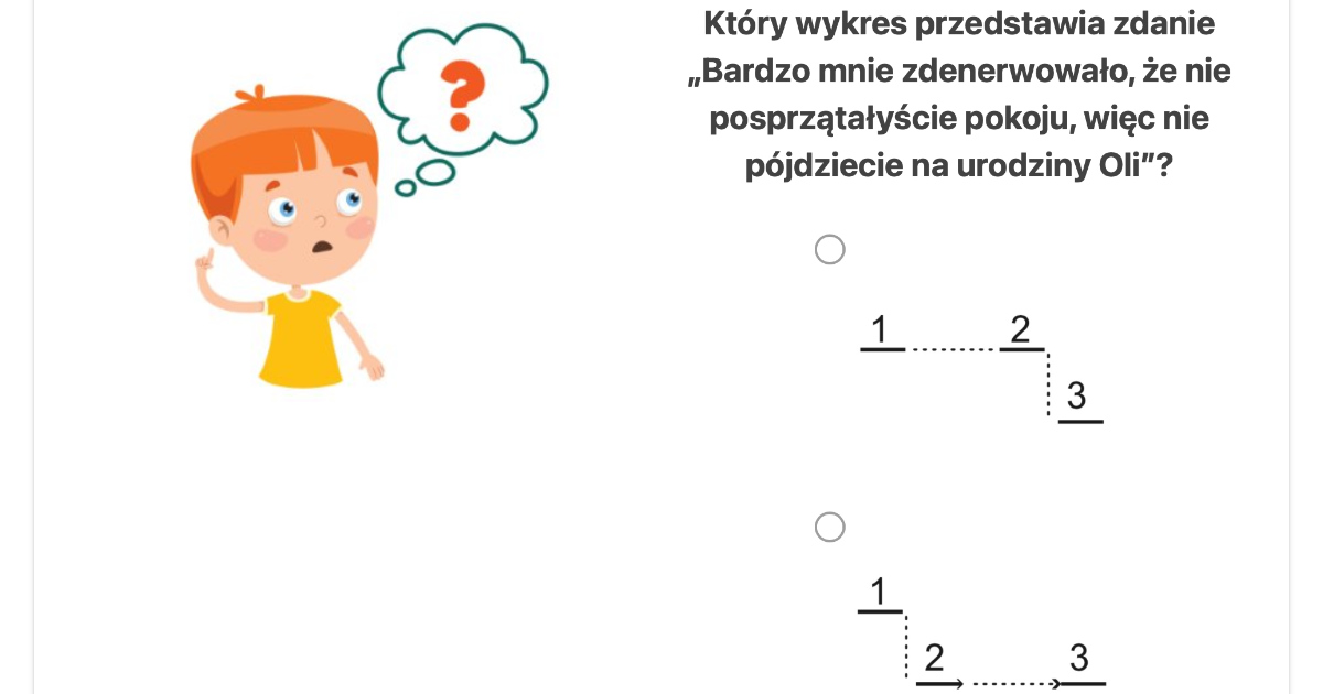 Quiz: Zdania wielokrotnie złożone 1