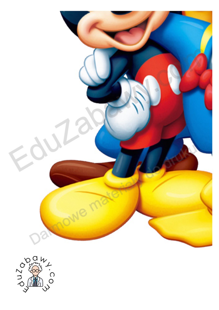 Dekoracje A4 i XXL: Myszka Mickey i przyjaciele