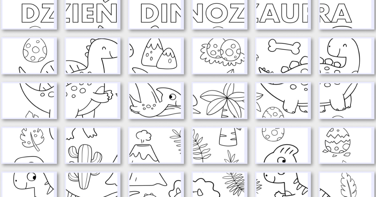Kolorowanki XXL: Dzień DInozaura