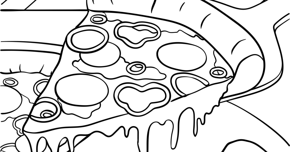 Kolorowanka: Wyprawa do pizzerii