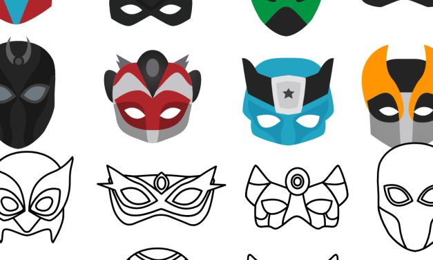 Maski superbohaterów (32 szablony)