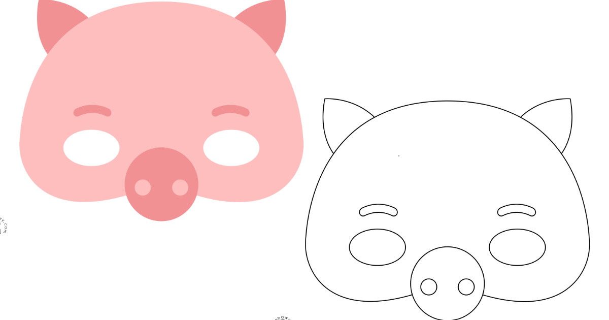 Maski W PDF Do Druku Dla Dzieci Przedszkolak w Uczni w