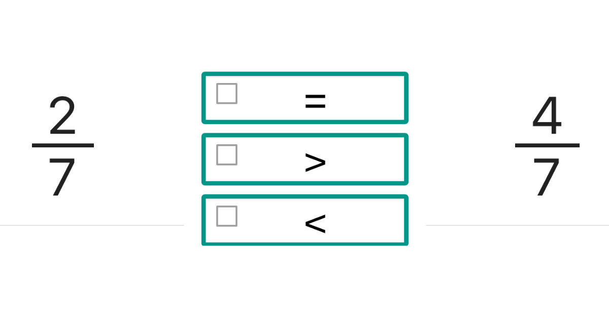 Quiz: Porównywanie ułamków