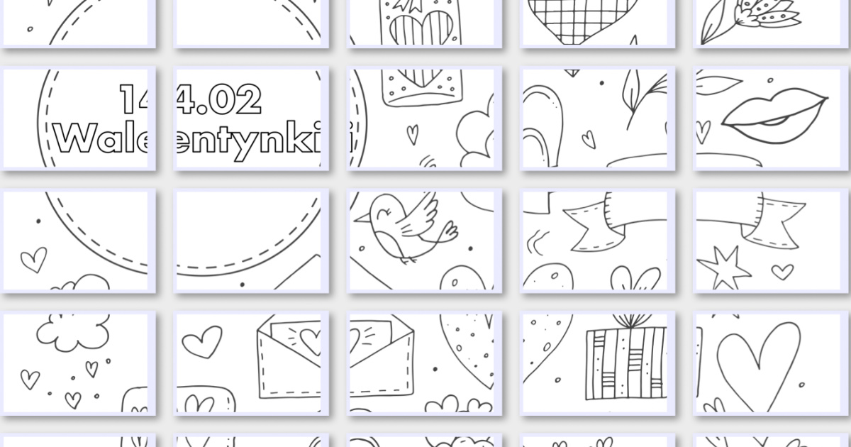 Kolorowanki XXL: Walentynki