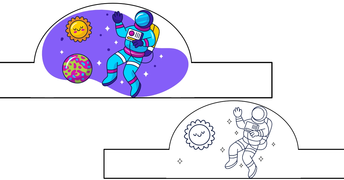 Opaski: Astronauta w kosmosie