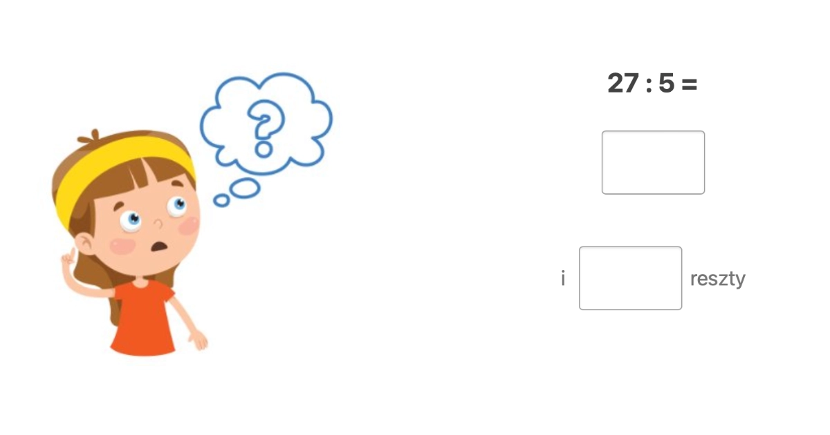 Quiz: Dzielenie z resztą w zakresie 100