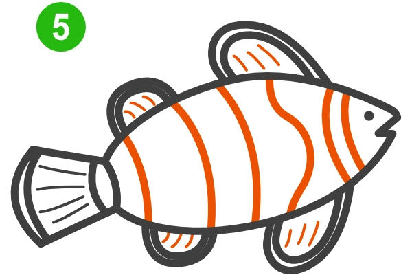 Jak narysować rybę: Błazenka