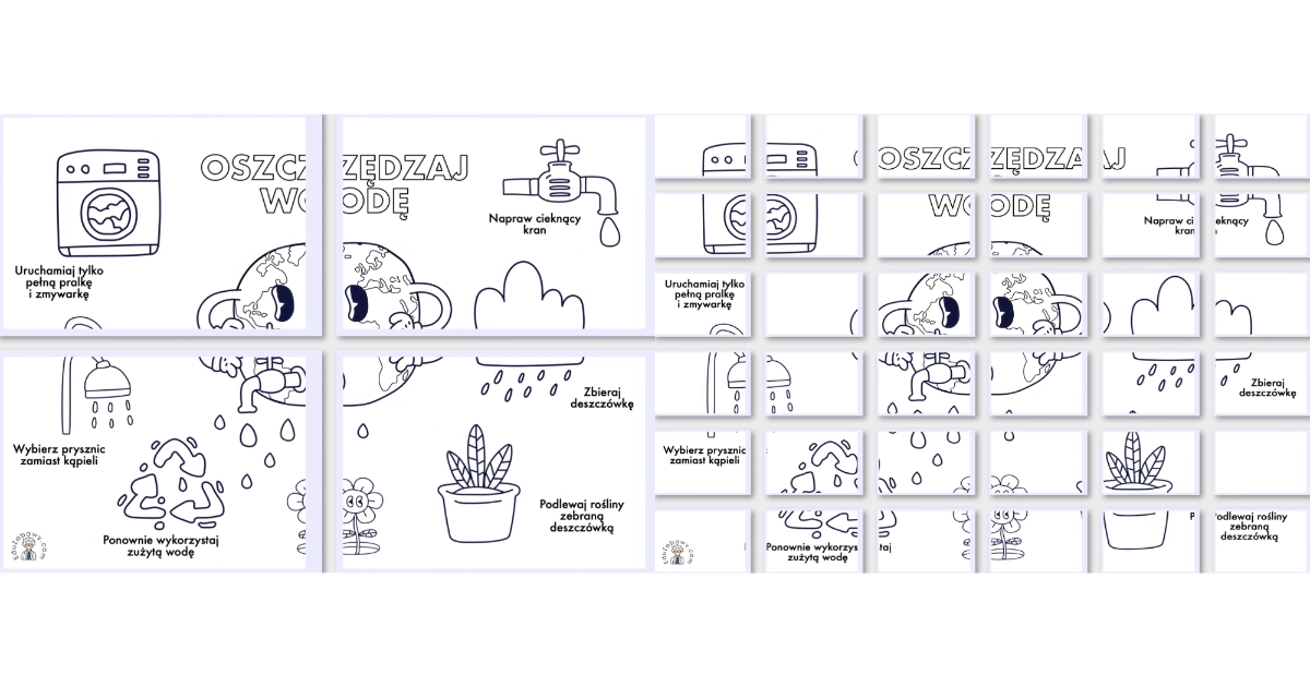 Kolorowanka XXL: Oszczędzaj wodę