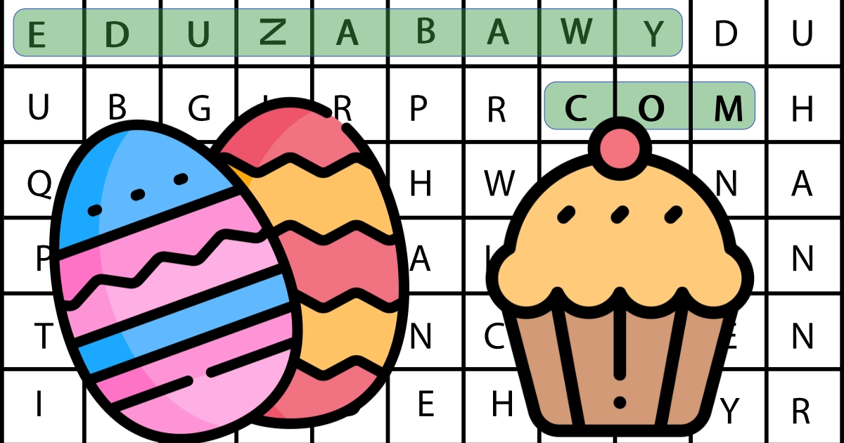 Wykreślanki online: Koszyczek wielkanocny