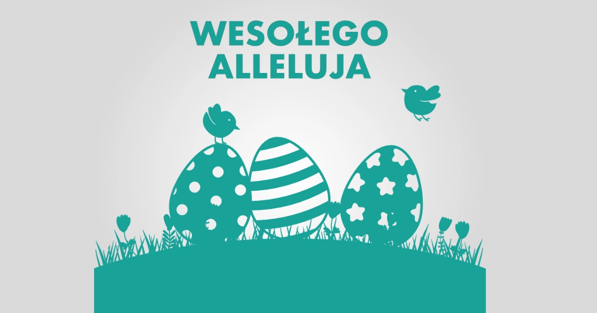 Szablony dekoracyjne: Pisanki na łące