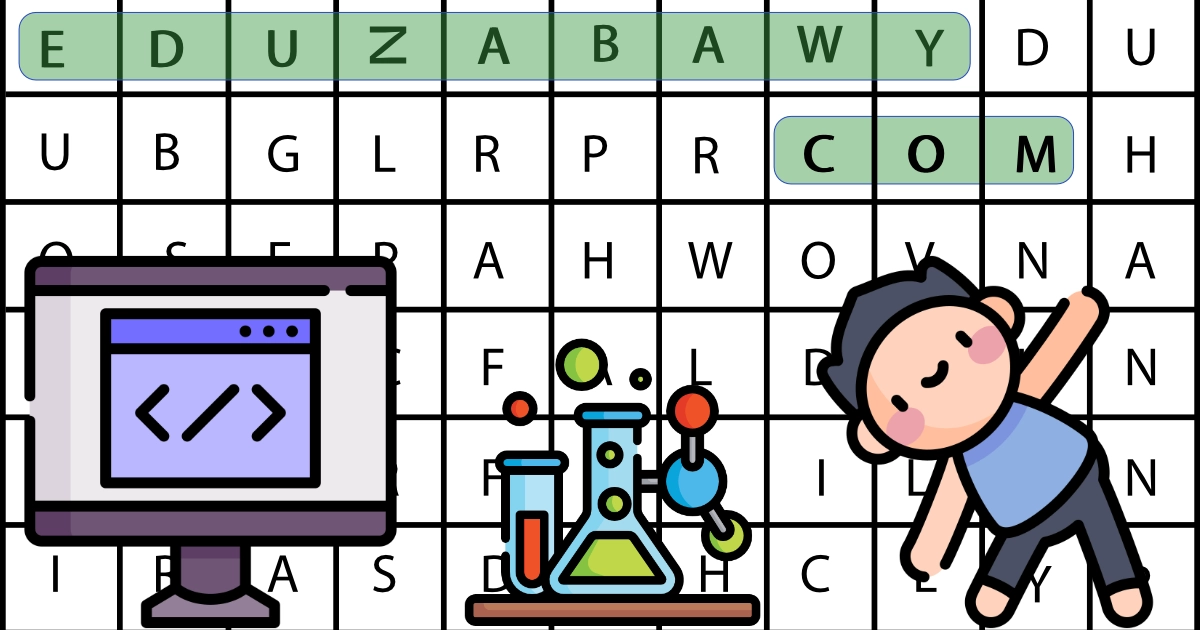 Wykreślanki online: Przedmioty w szkole