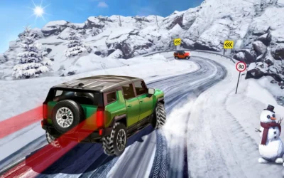 Gra: Jazda SUVem po śniegu