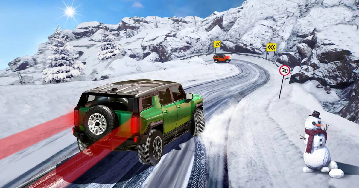 Gra: Jazda SUVem po śniegu