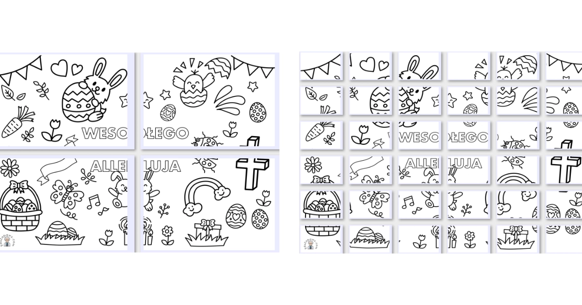 Kolorowanki XXL: Wesołego Alleluja