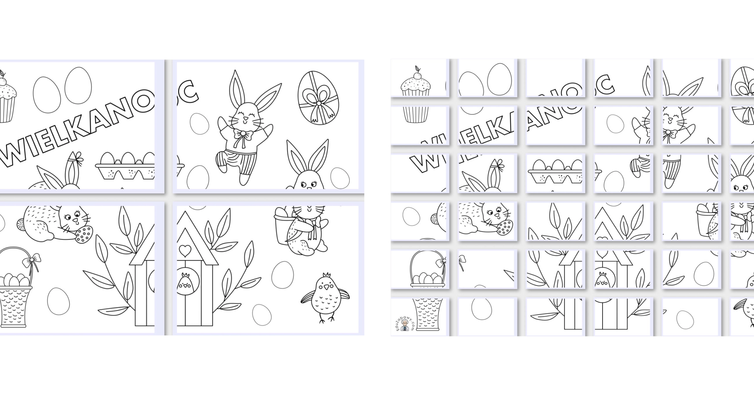 Kolorowanki XXL: Wielkanoc